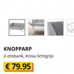 Ikea grijs bankje