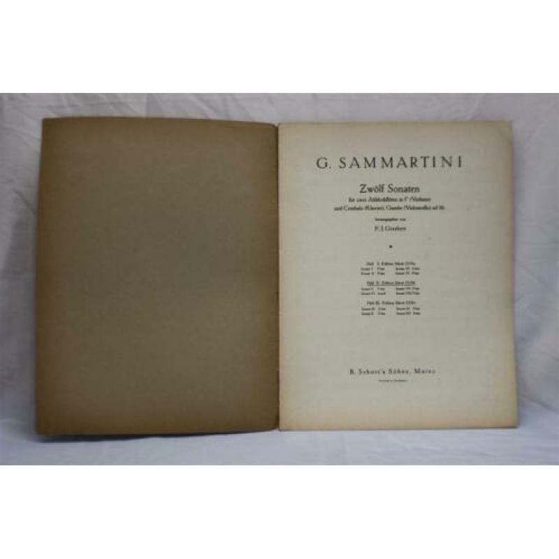 Edition Schott Giovanni Battista Sammartini 2319b