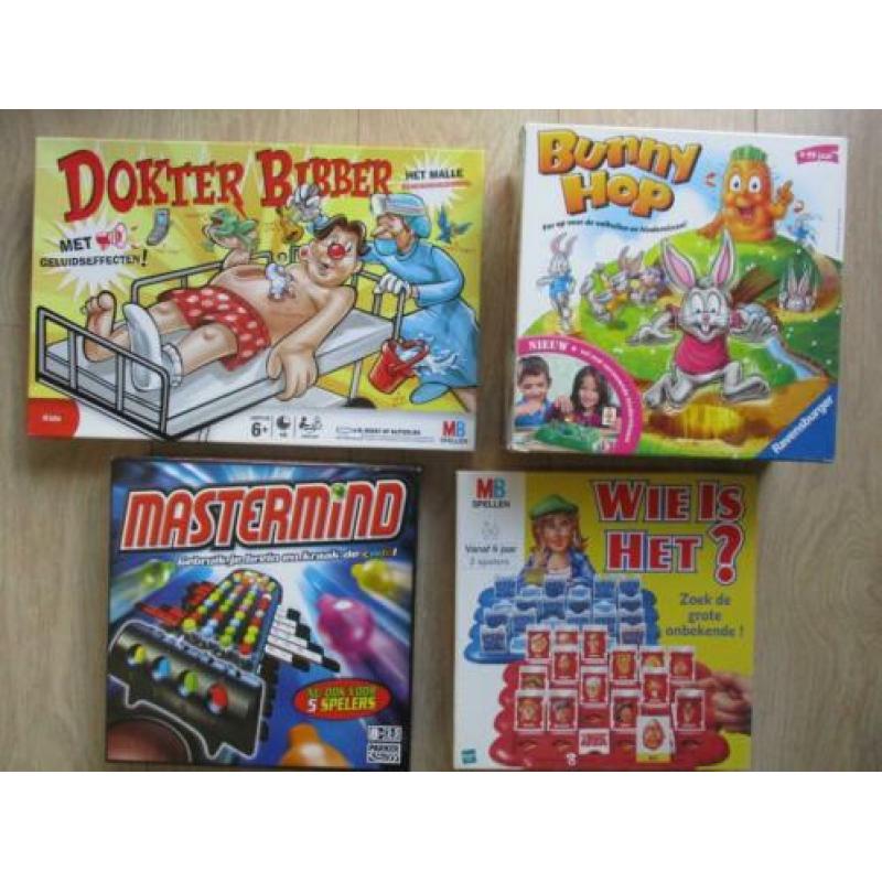 4 Spellen! Wie is HET* Dokter Bibber* Bunny Hop* Mastermind*