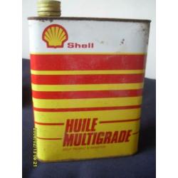 vintage shell blikken mancave