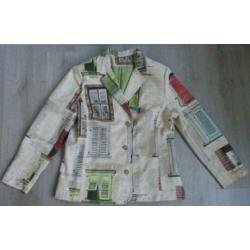 Merkloze Blazer met Frans Raam-Decor maat XL=44/46