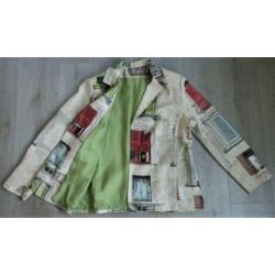 Merkloze Blazer met Frans Raam-Decor maat XL=44/46