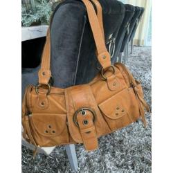 Nieuw! BK-Y Burkely schoudertas leren Camel/Cognac