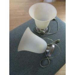 2 x tafel - side table lamp in 1 koop - ZGAN - zie de foto's