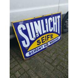 emaille bord sunlicht