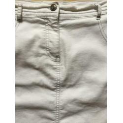 Bonita off white denim rok, maat 40 / M