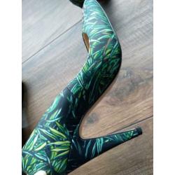 Originele pumps botanische print, maat 38 zgan!