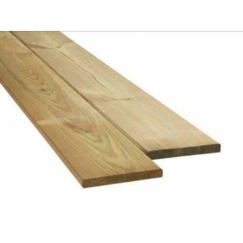 Grenen schutting geïmpregneerd plank geschaafd tuinhout