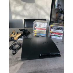 PS3 Slimline 300 gb + 24 spellen