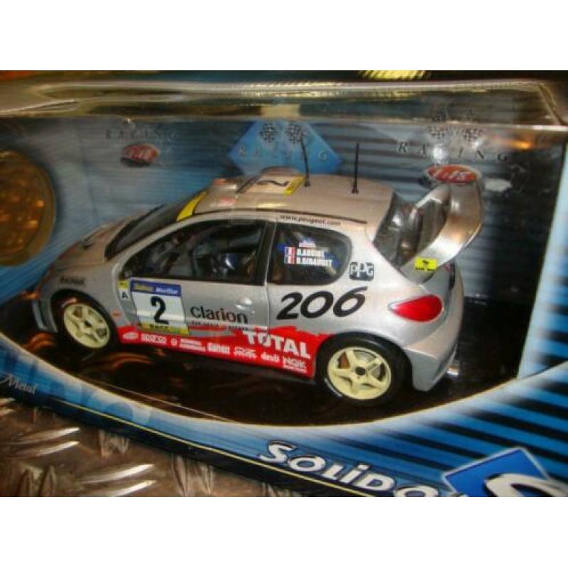 Solido 1:18 Peugeot 206 rally