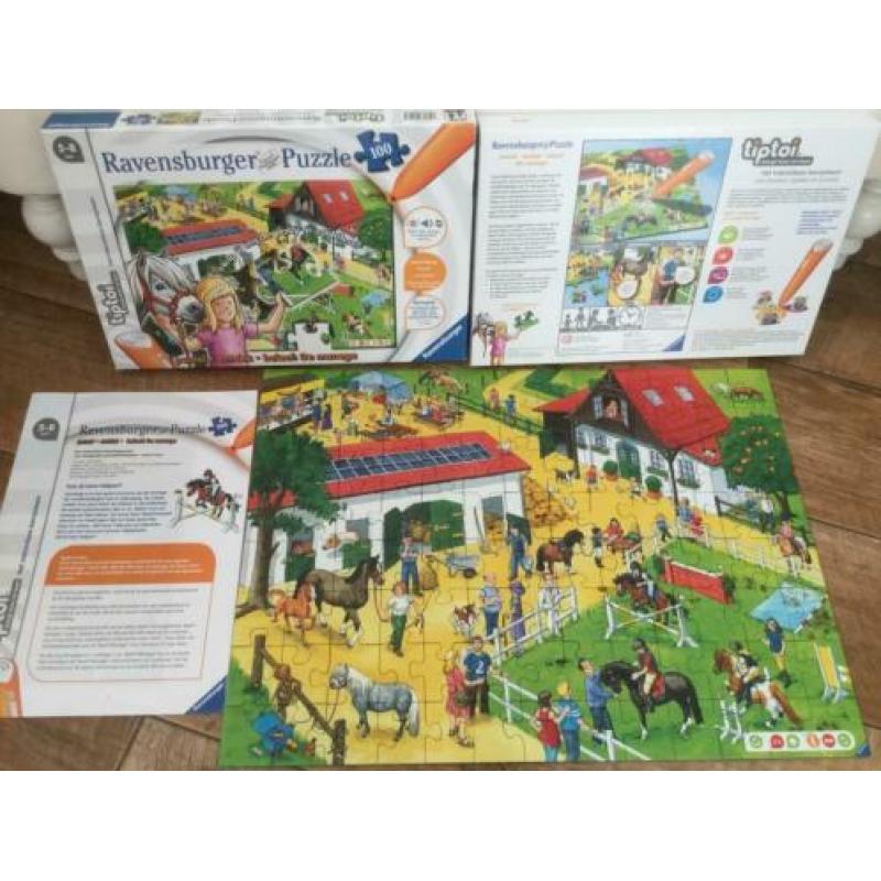 Zgan 2 x Tiptoi stift 2 educatieve puzzels en Boerderijset