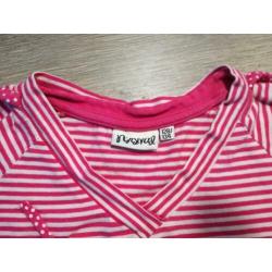 Persival streep shirtjes blauw roze mt 128