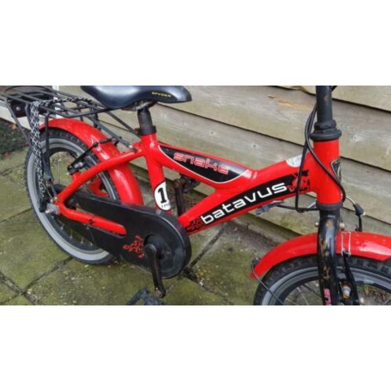 Batavus Snake 16 inch. Kinderfiets jongensfiets