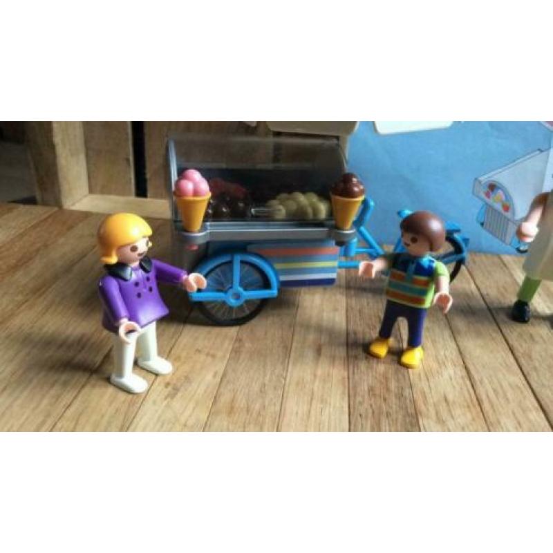 Playmobil ijscoman ijs verkoper kinderen fietskar 3244