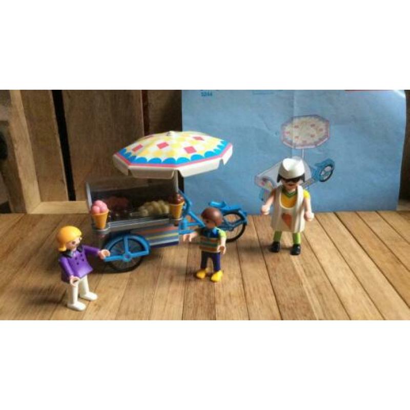 Playmobil ijscoman ijs verkoper kinderen fietskar 3244