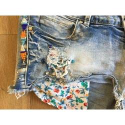 ibiza BOHO JEANS hotpant mt 36 CHCS short DENIM ART