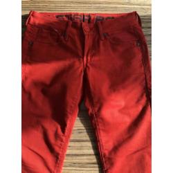 Gstar broek size 28 length 34. Rood