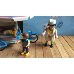 Playmobil ijscoman ijs verkoper kinderen fietskar 3244