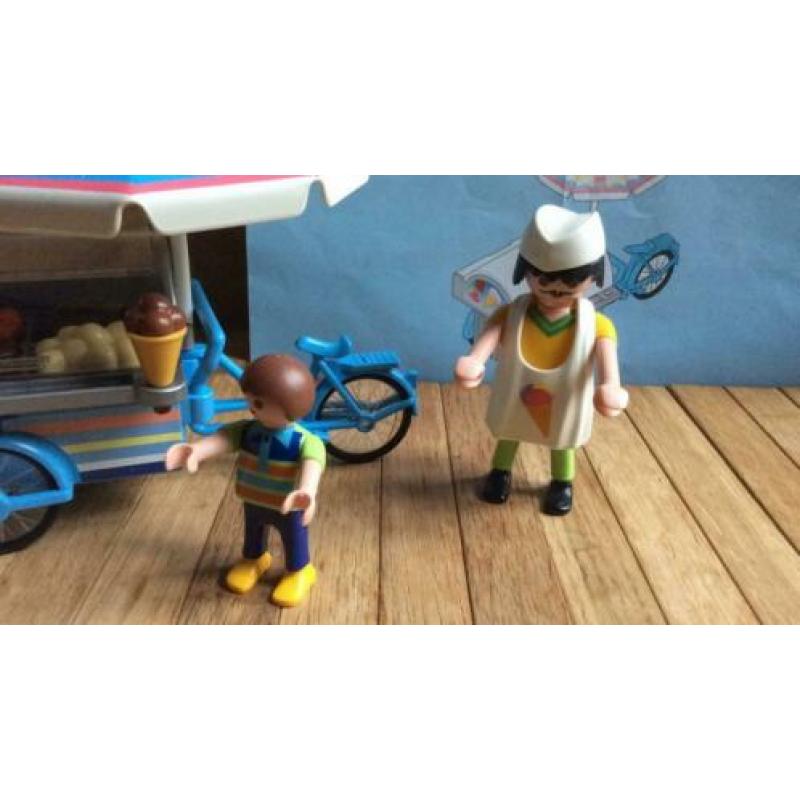 Playmobil ijscoman ijs verkoper kinderen fietskar 3244