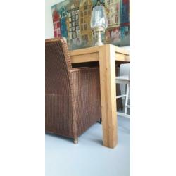 Massief eikenhouten eettafel 2x1m