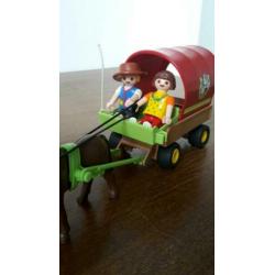 Playmobil paard en wagen