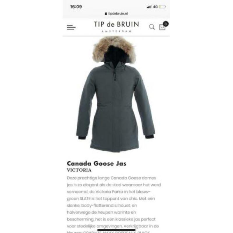 canada goose maat M origineel met toebehoren