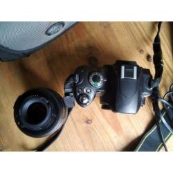 Nikon D40 met 18/52mm lens incl. oplader en tas.