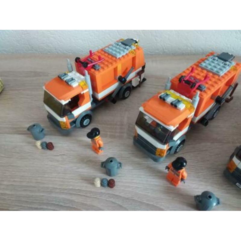 (076) LEGO City Vuilniswagens 3 stuks - 7991