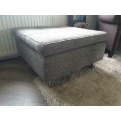 lounge bank met hocker grijs zsm ophalen