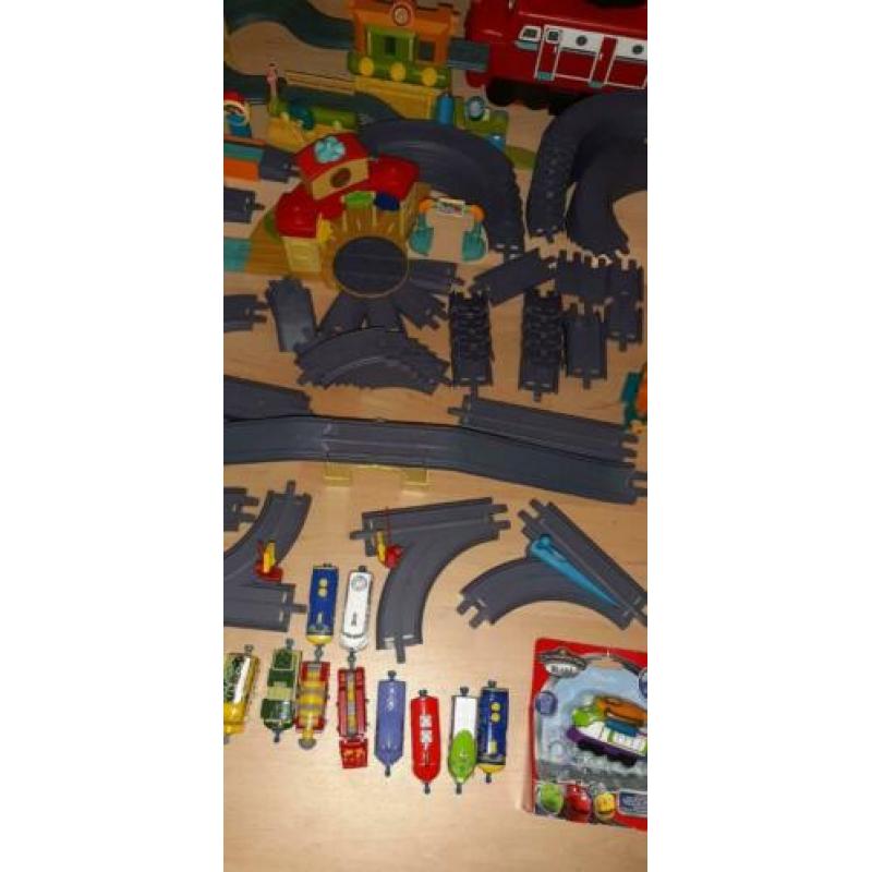 Chuggington treinbaan met metalen treintjes grote set