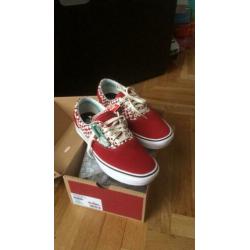 Vans leer nieuw rood comfy cush