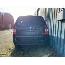 Opel Zafira 2.0 Turbo 2003 Zwart met motorschade!