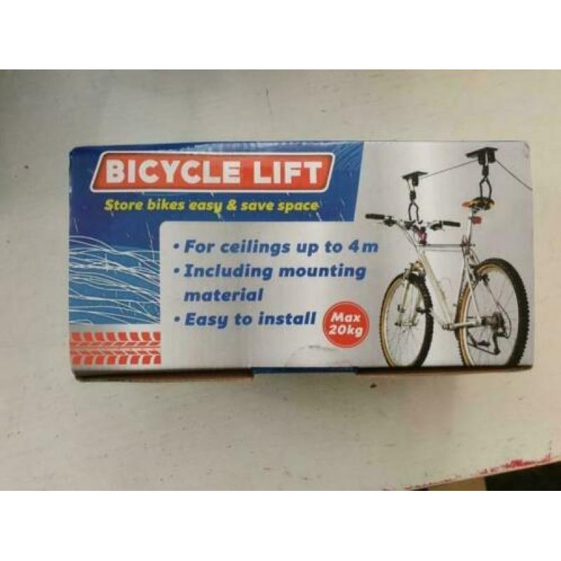 Fiets lift voor aan plafond