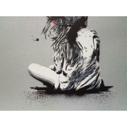 Gicleeprint Heart in grijs van Alessio B