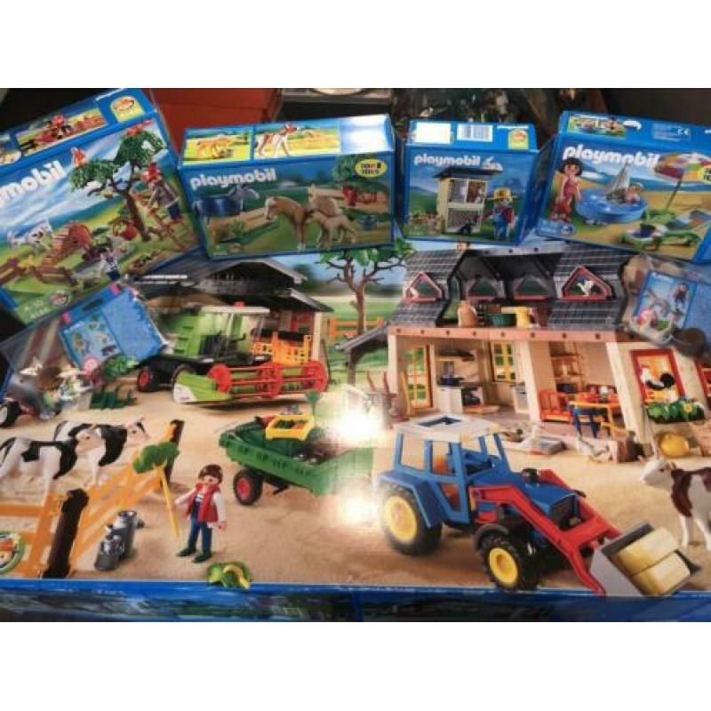 Playmobil 4055 boerderij met 4146 4846 4491 4188 4740 4674