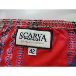 F167 SCARVA 42 nieuw rok tricot vaste overslag bonte kleuren