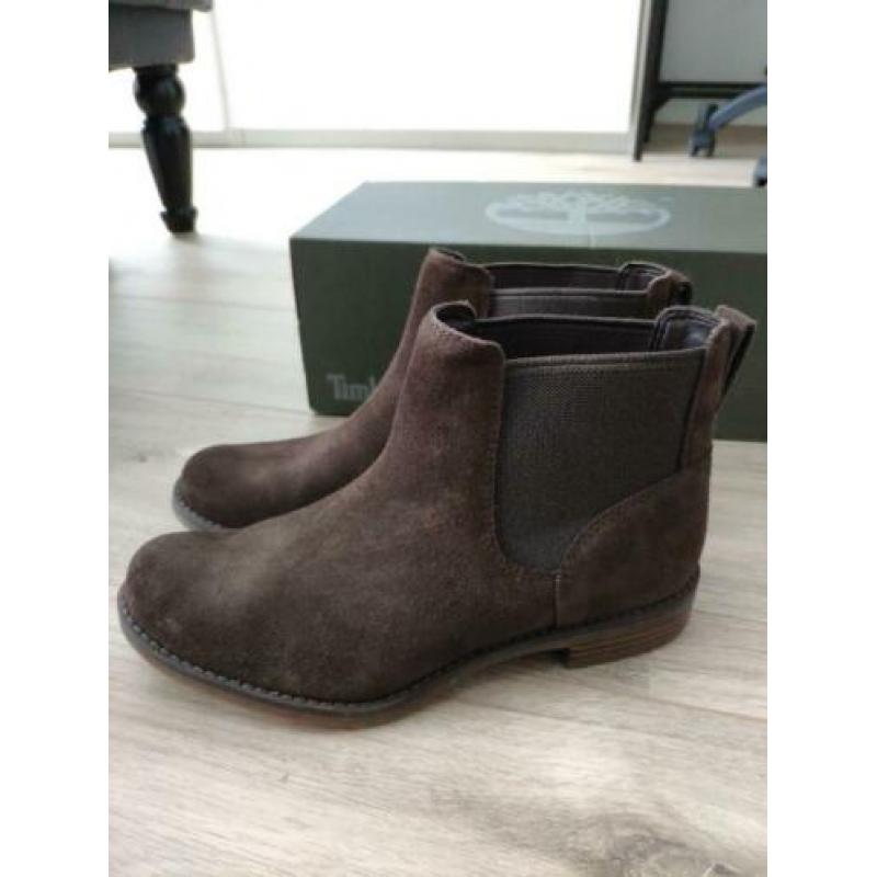 Timberland Chelsea boots donkerbruin suède 37 nieuw