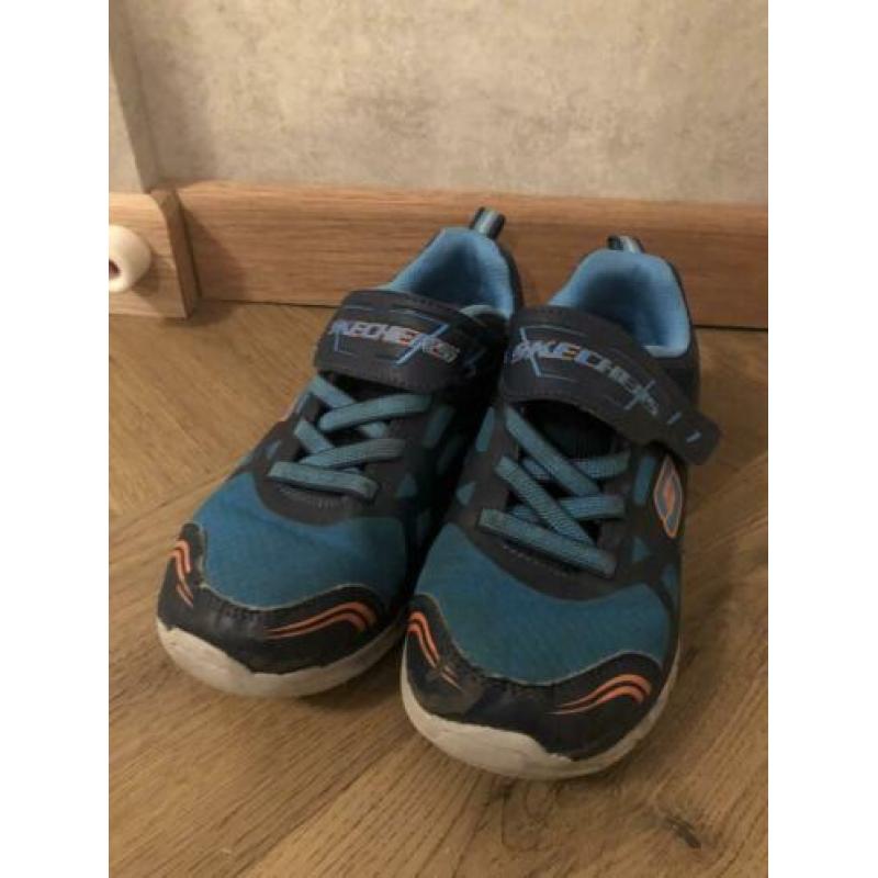 Blauwe Skechers schoenen kinderschoenen lampjes maat 31