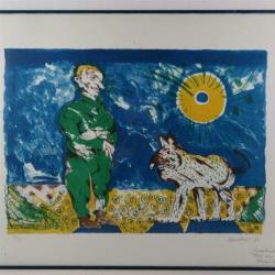 Lucebert (1924-1994) - Heer en hond