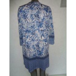 mooi blauw wit tuniek stretch M