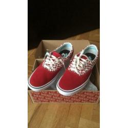 Vans leer nieuw rood comfy cush