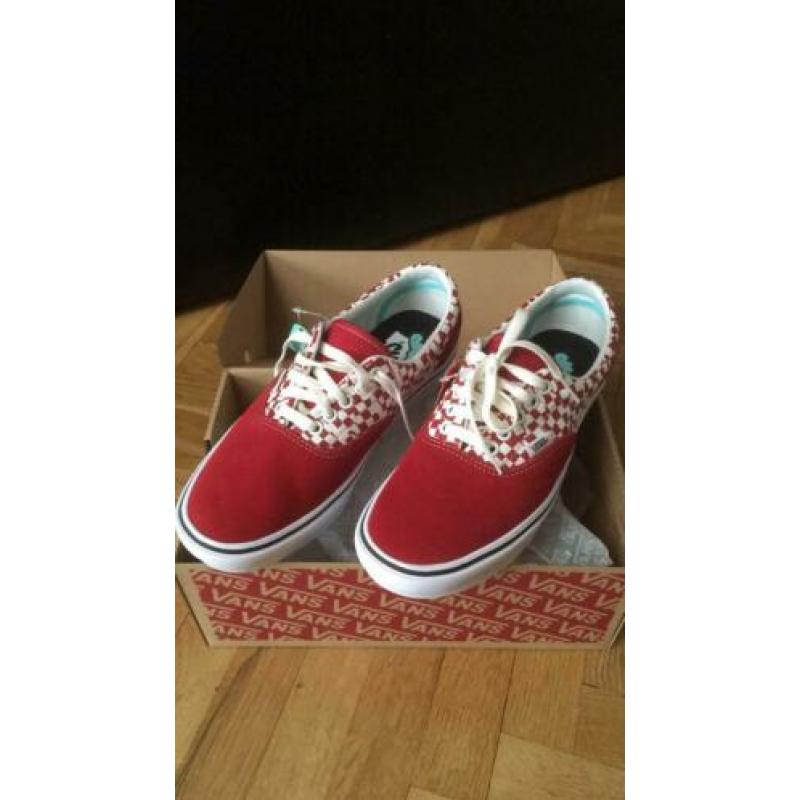 Vans leer nieuw rood comfy cush