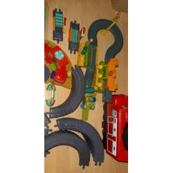 Chuggington treinbaan met metalen treintjes grote set