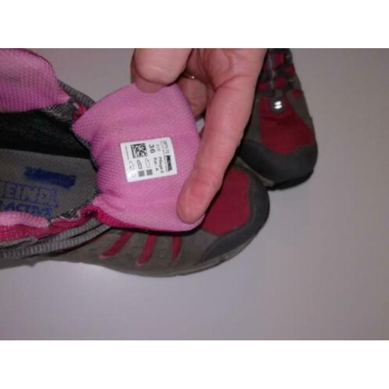 Meindl wandelschoenen grijs roze 36