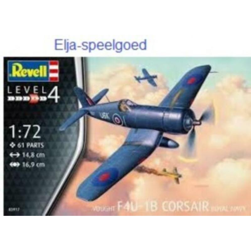 NIEUW Revell 1:72 F4U-1B Corsair Royal Navy bouwdoos 03917