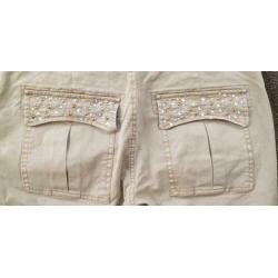 ZGAN beige RELISH worker jeans mt W30-W32 38/40, spijker