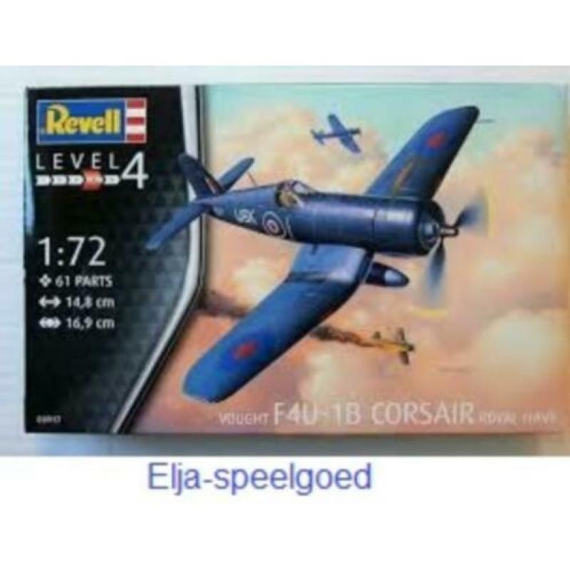 NIEUW Revell 1:72 F4U-1B Corsair Royal Navy bouwdoos 03917