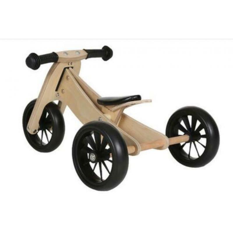 Houten loopfiets Smart bike 4in1