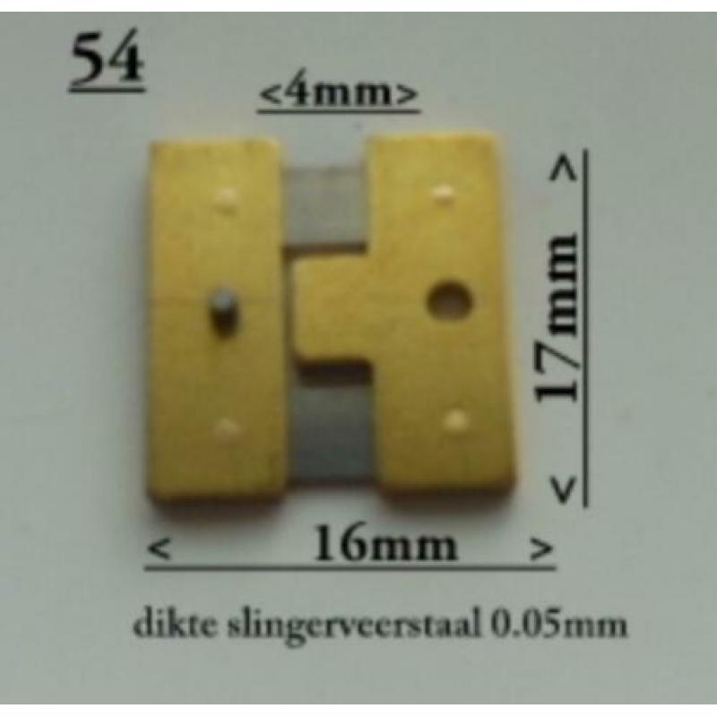 Slingerveer voor Brillié klok origineel of eigen fabricaat.