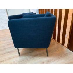 2x Fauteuil - (donker)blauw